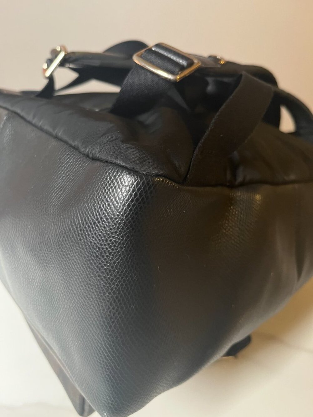 Coach Charlie Backpack Signature Brown Black Canvas Leather Trim - Picture 9 of 13